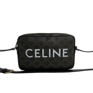 Celine Triomphe Messenger Bag Medium Genuine Leather Shoulder
